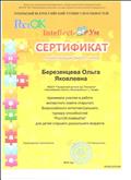 Сертификат об участии в работе экспертного совета "РостОк - IntellectУм" 2016г.